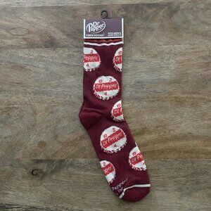 5/$20 NEW Adult Dr. Pepper Bottle Cap Socks